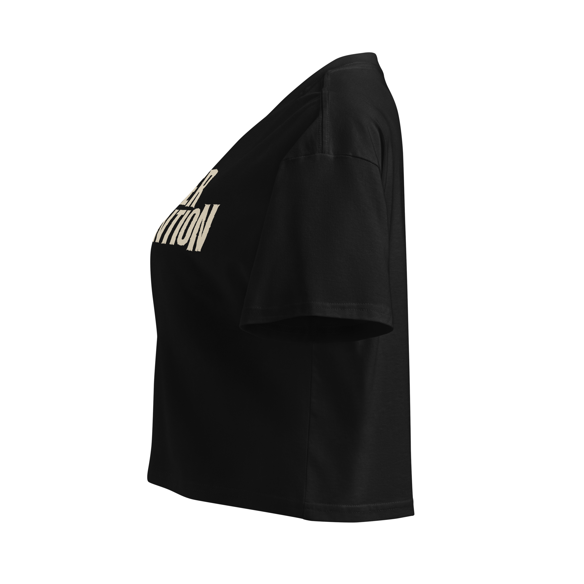 Crop Top Logo Femme (Noir)
