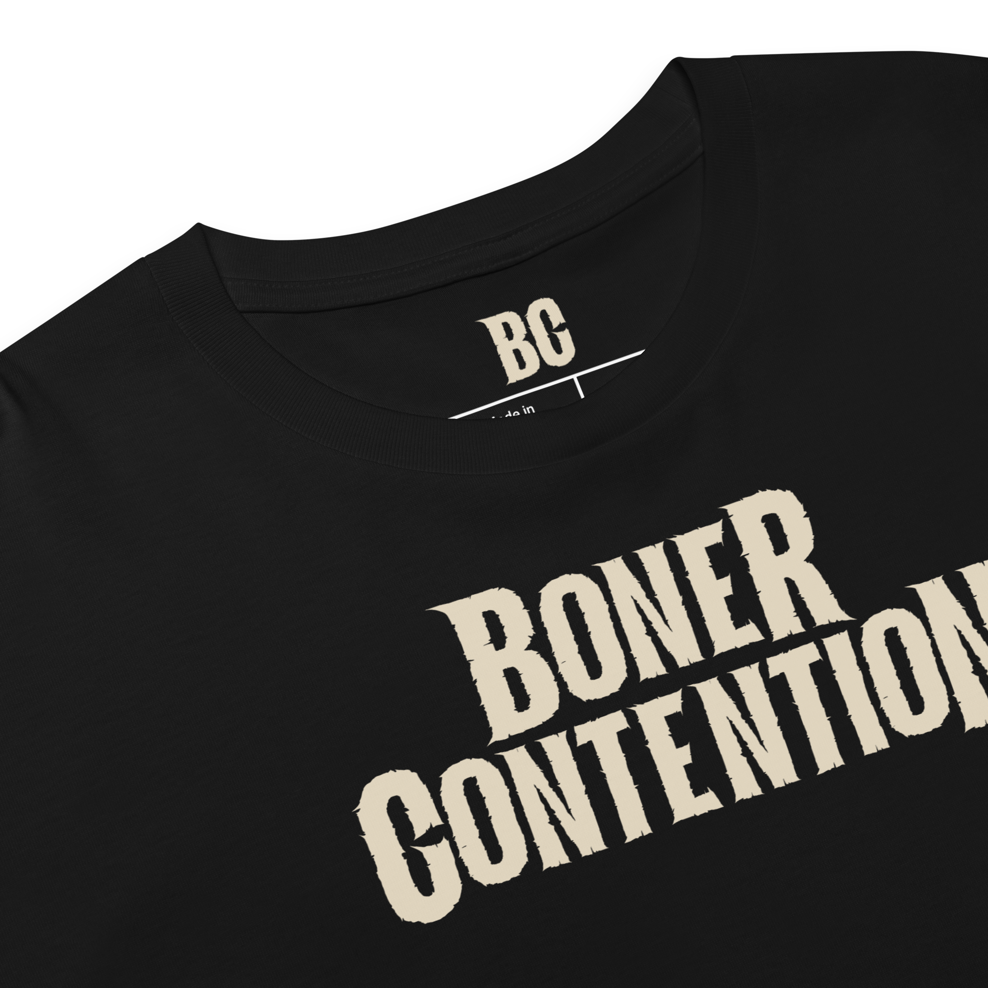 Crop Top Logo Femme (Noir)